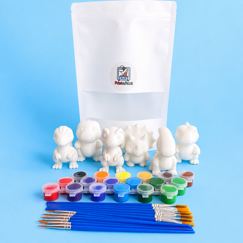 Big Party Theme Paint Party Kit – 24 DIY 3D Printed Miniatures with Paint