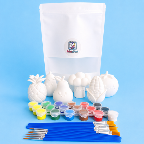 Garden Theme Party Paint Kit – 6 DIY 3D Printed Miniatures with Paint