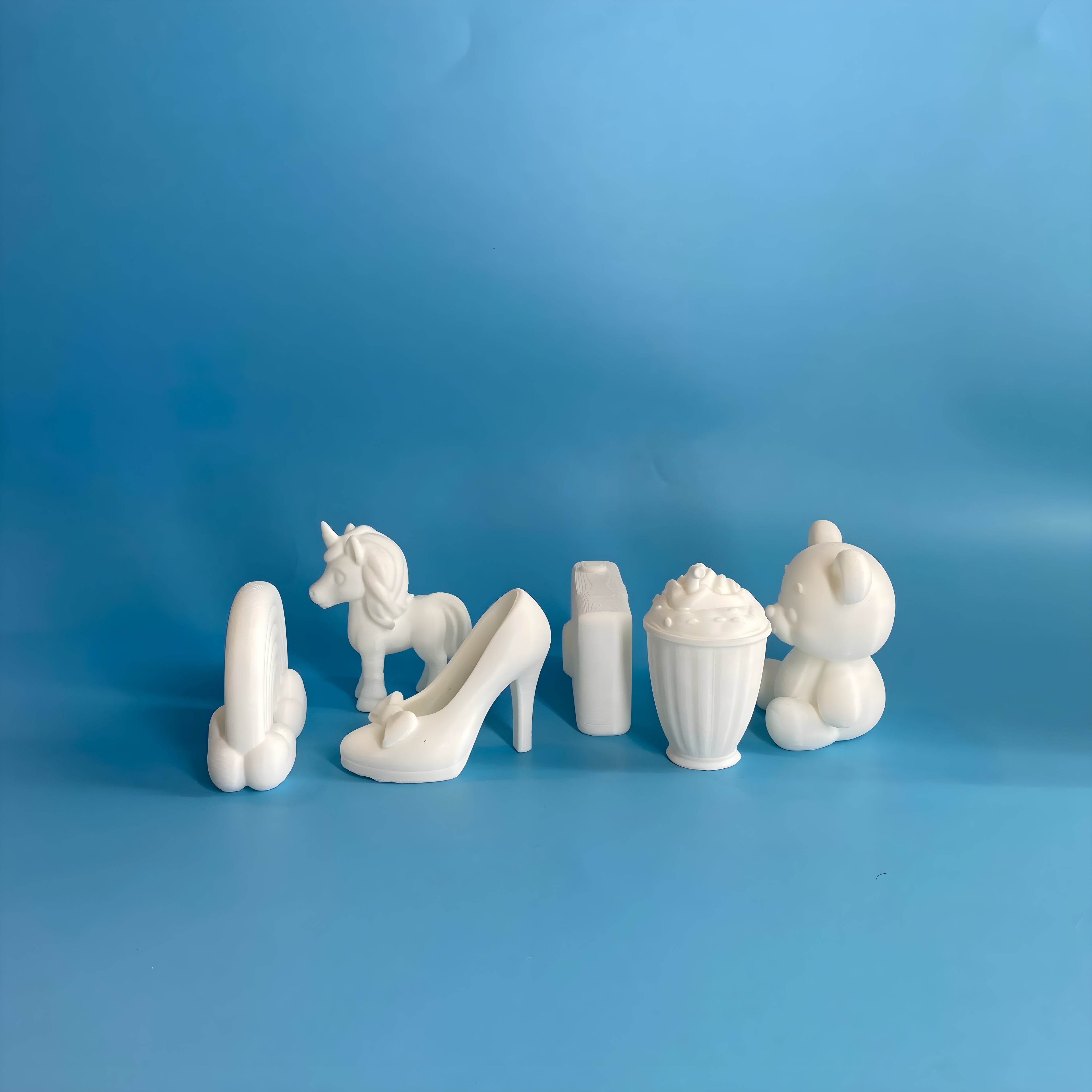 Chic Theme Paint Party Kit – 6 DIY 3D Printed Miniatures with Paint